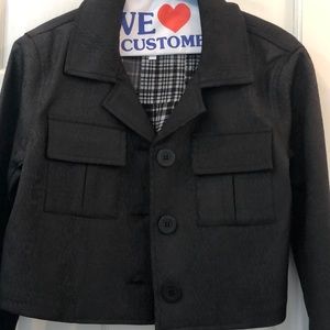 Brand New NCBGengeration XXS crop crape jacket